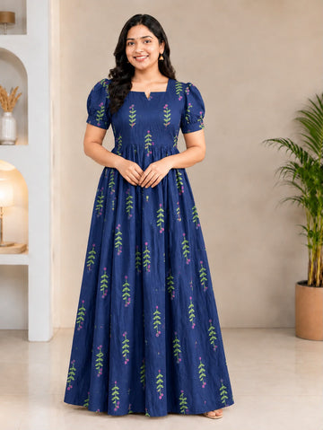 MFS 490 Peacock Maxi Frock YY1
