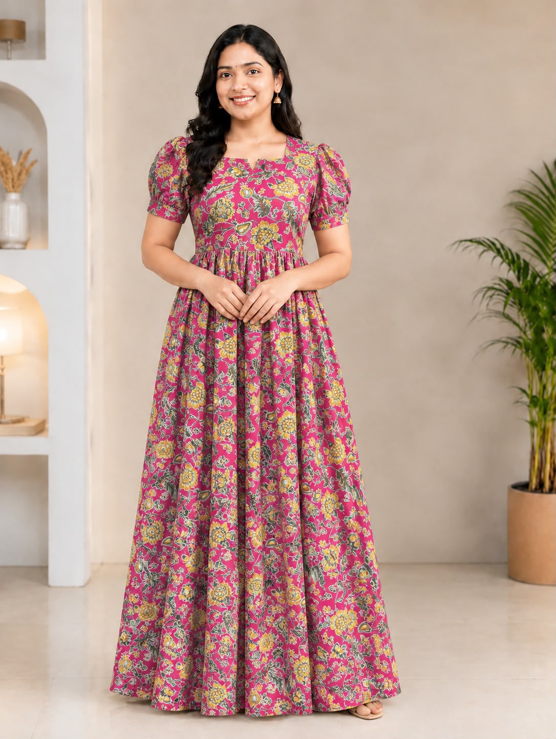 MFS 486 Peacock Maxi Frock YY1