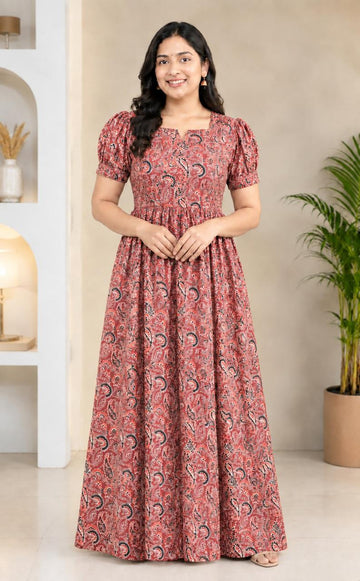 MFS 497 Peacock Maxi Frock YY1
