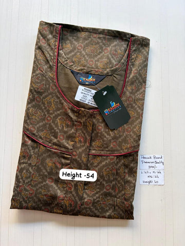 AAS5293 Peacock pleats Zip premium quality BP DD CPS DPS Height 54