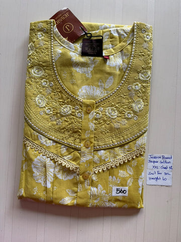 DJS 566 Height Jessica Pleats JC Nighty 550