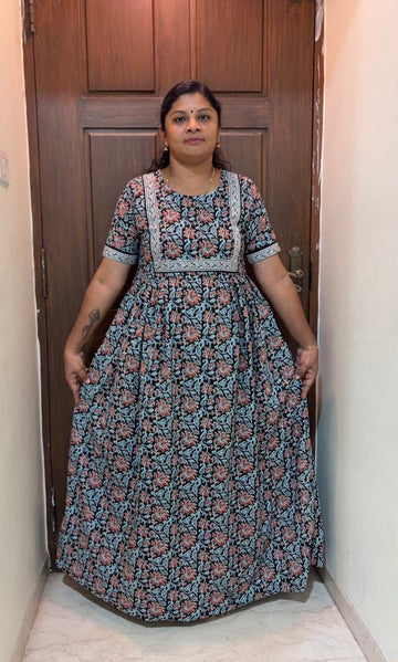 MFS 516 Height Peacock Maxi Frock YY1 YY2