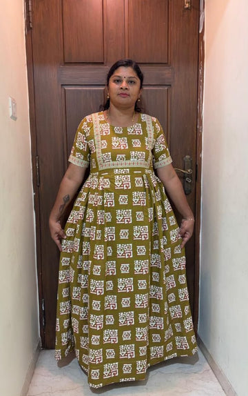 MFS 511 Height Peacock Maxi Frock YY1 YY2