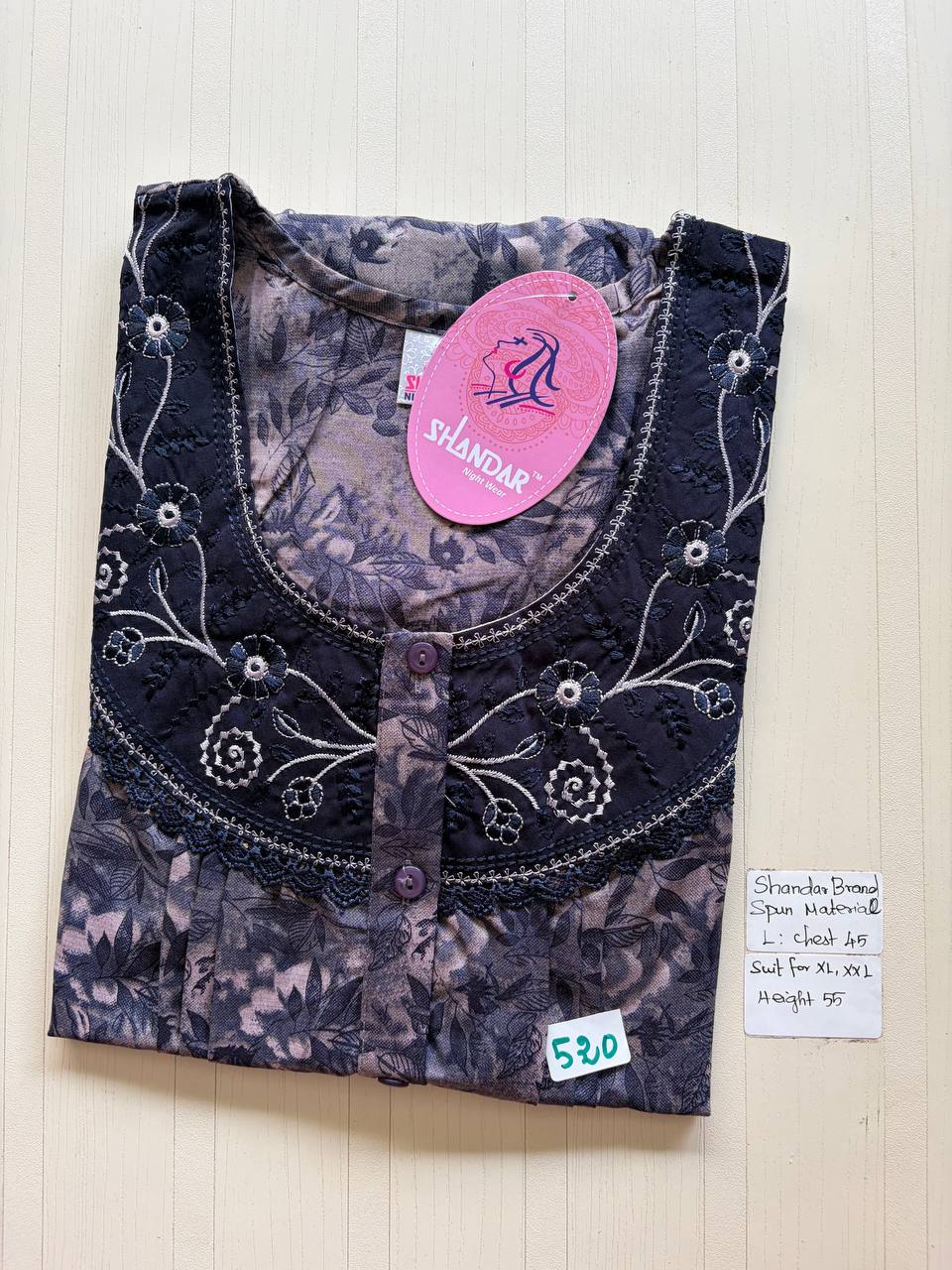 bss 416 Shandar Spun nighty