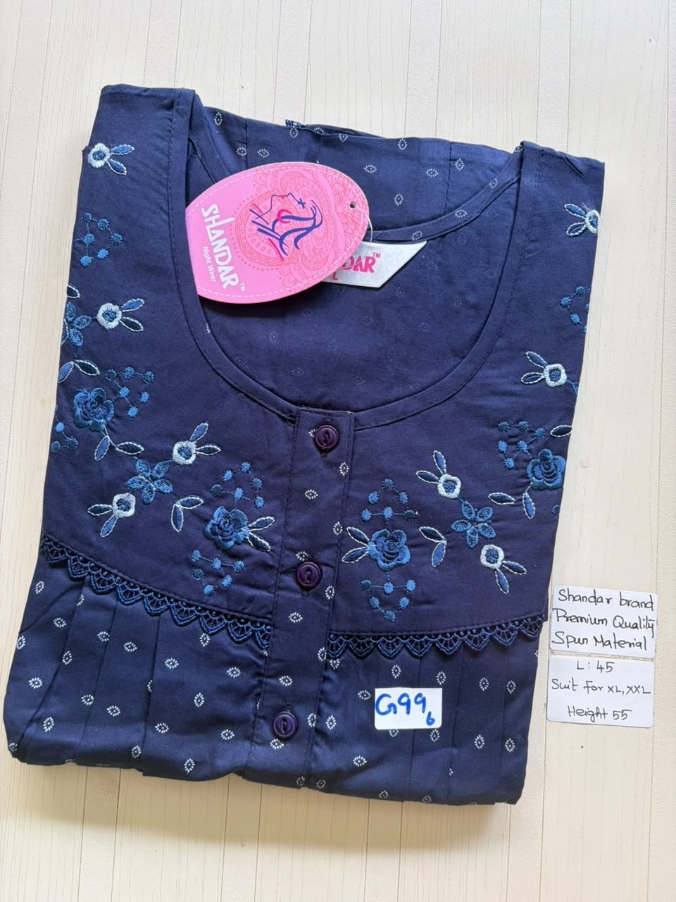 BS303 Shandar Spun nighty