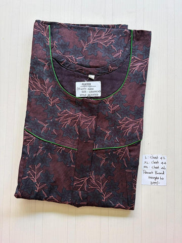 AASHP 155 Height Peacock Pleats Zip Nighty DD BP HP EPS