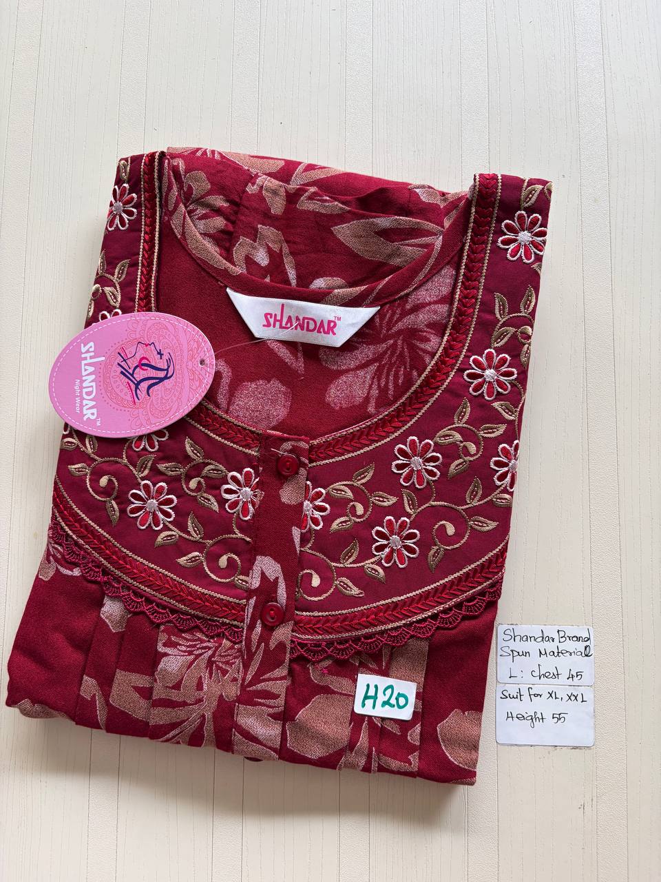 bss 361 Shandar Spun nighty