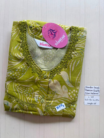 BS458 Shandar Spun nighty