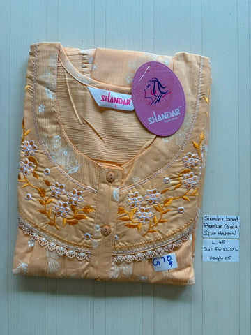 BS254 Shandar Spun nighty