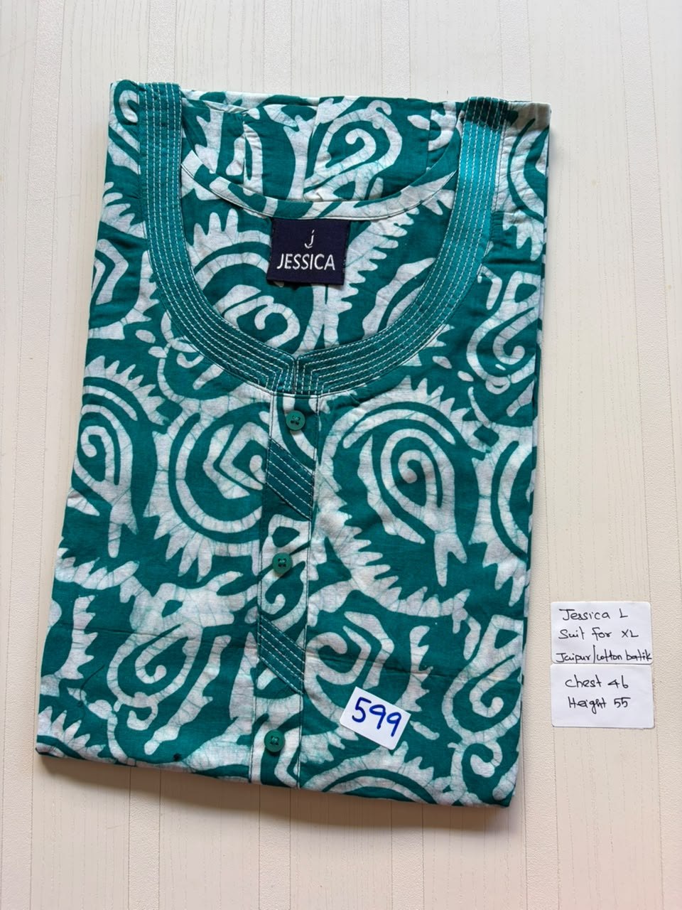 BJS 1047 Jessica VV AL Batik Nighty 550