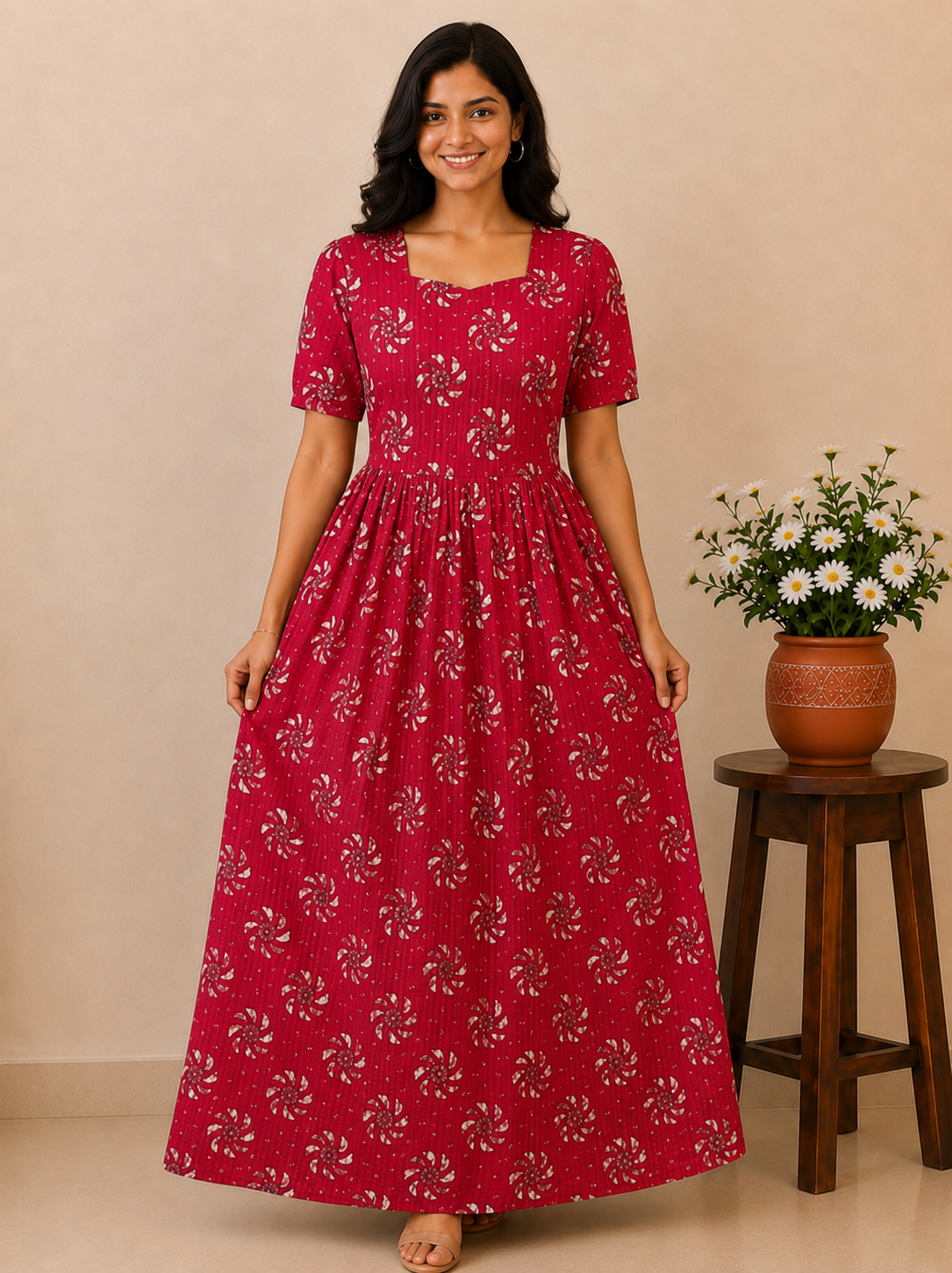 MFS 352 Peacock Height Maxi Frock YY1 YY2