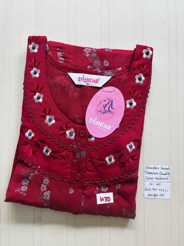 ASS094 Shandar Spun nighty