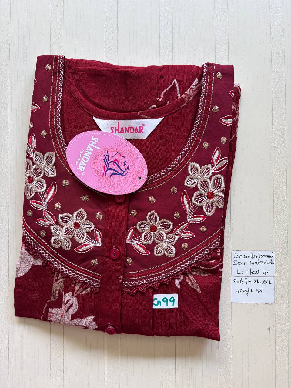 bss 429 Shandar Spun nighty