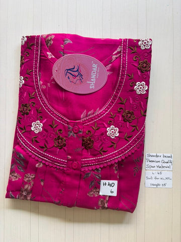 BS374 Shandar Spun nighty