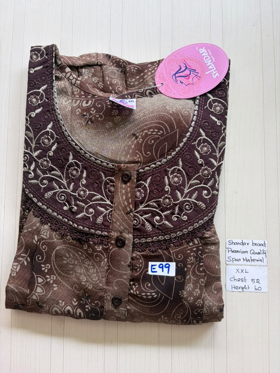 DSS128 Height Shandar Spun Nighty