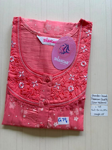 BS249 Shandar Spun nighty