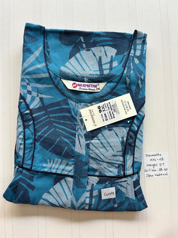 CNS032 Narmatha Pleats Zip Nighty
