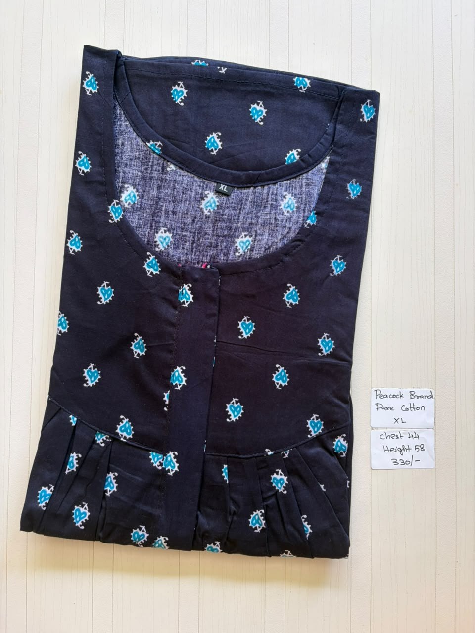 AASHP018 Peacock Pleats Zip Nighty HP BP