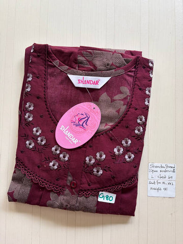bss 391 Shandar Spun nighty