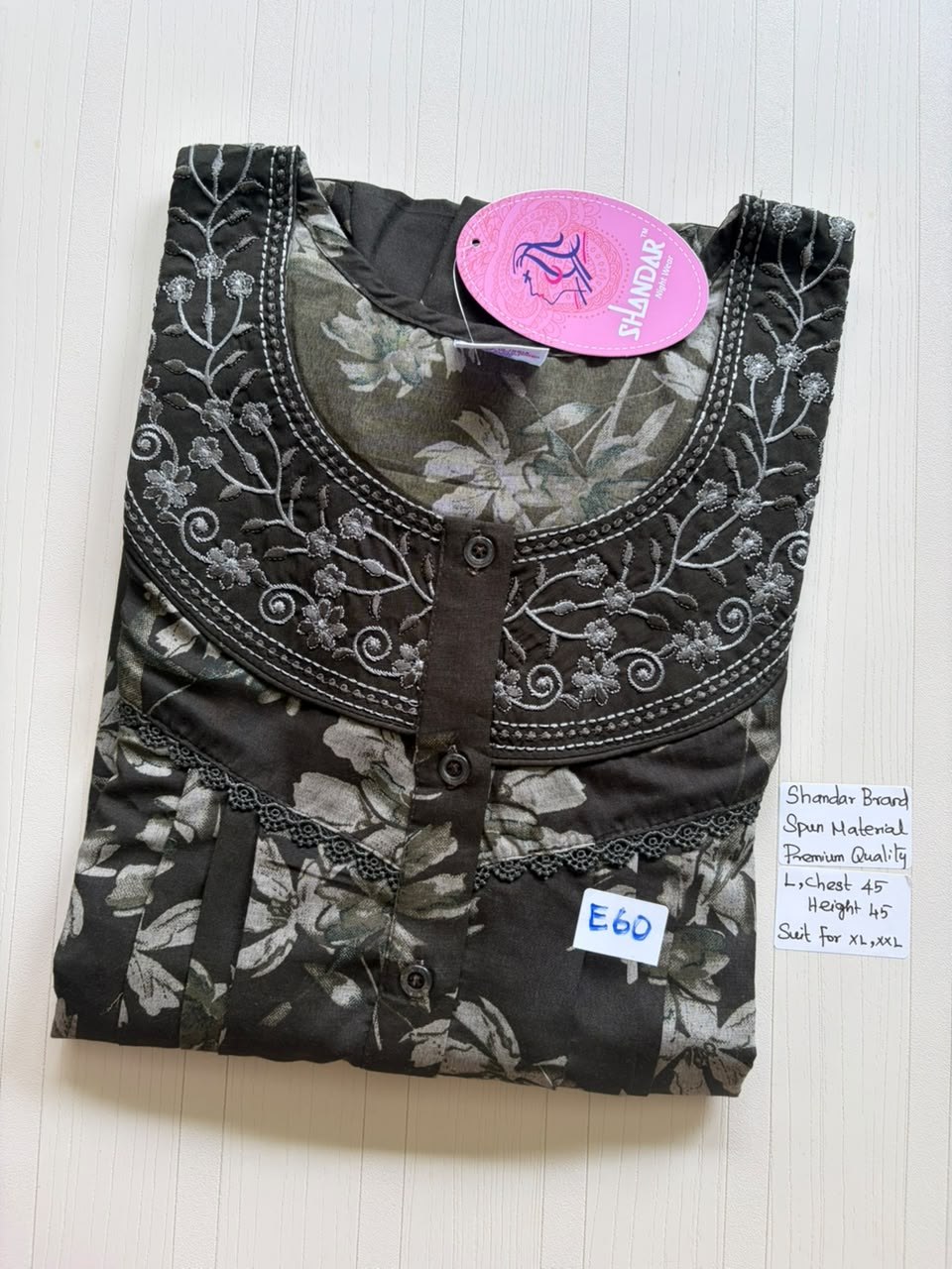 BS514 Shandar Spun nighty