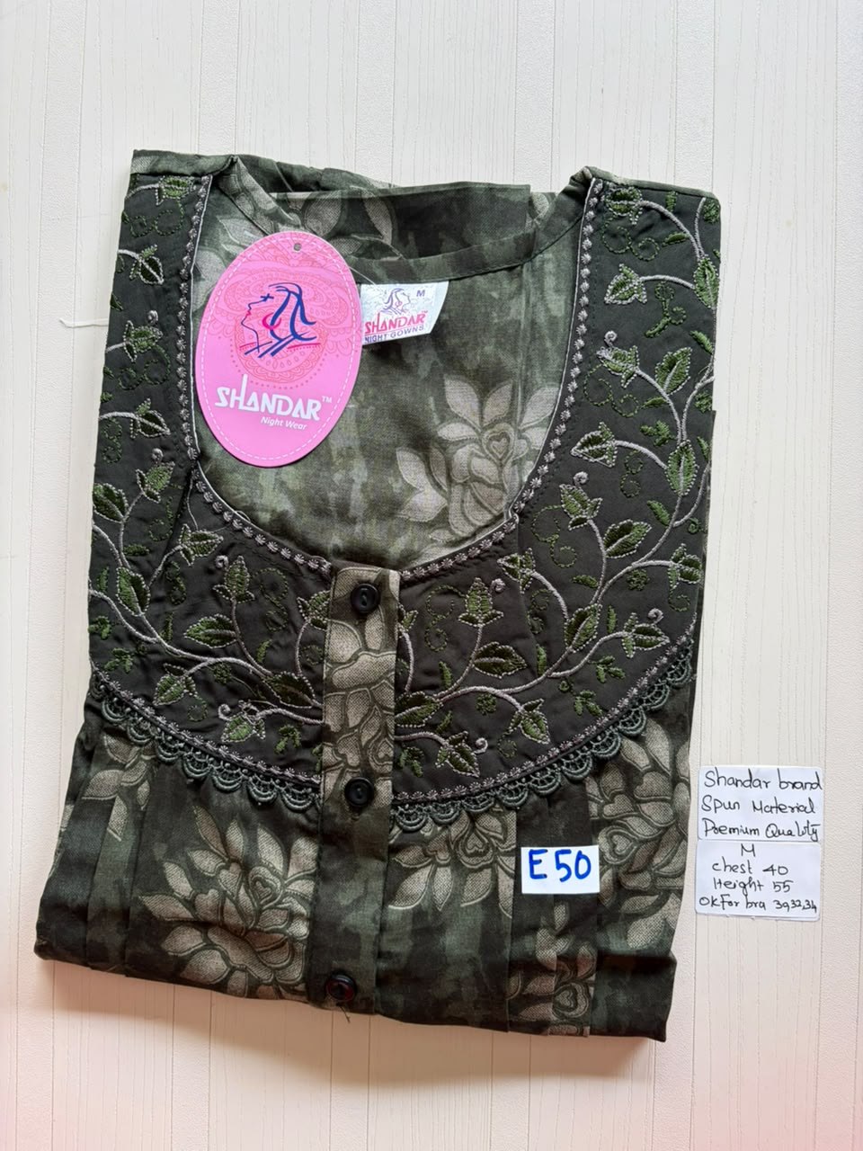 ASS 216 Shandar Spun nighty