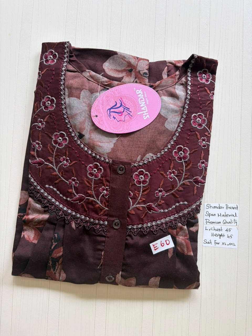 BS520 Shandar Spun nighty