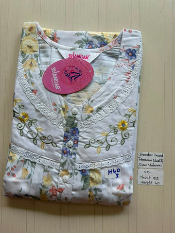 DSS152 Height Shandar Spun Nighty