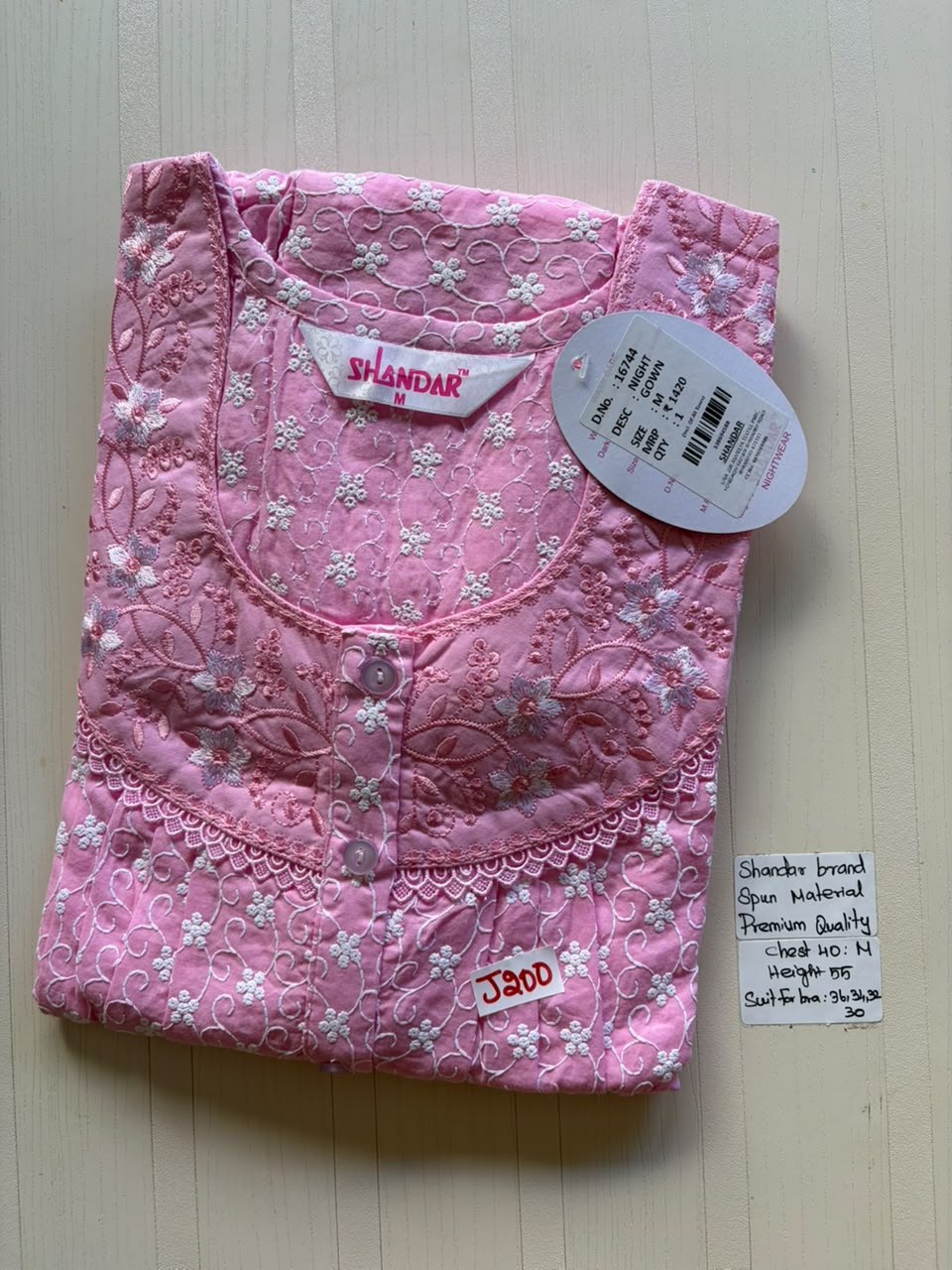 ASS 319 Shandar Spun nighty