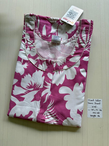 MCS 078 Ponni's Mixed Cotton Zip Nighty