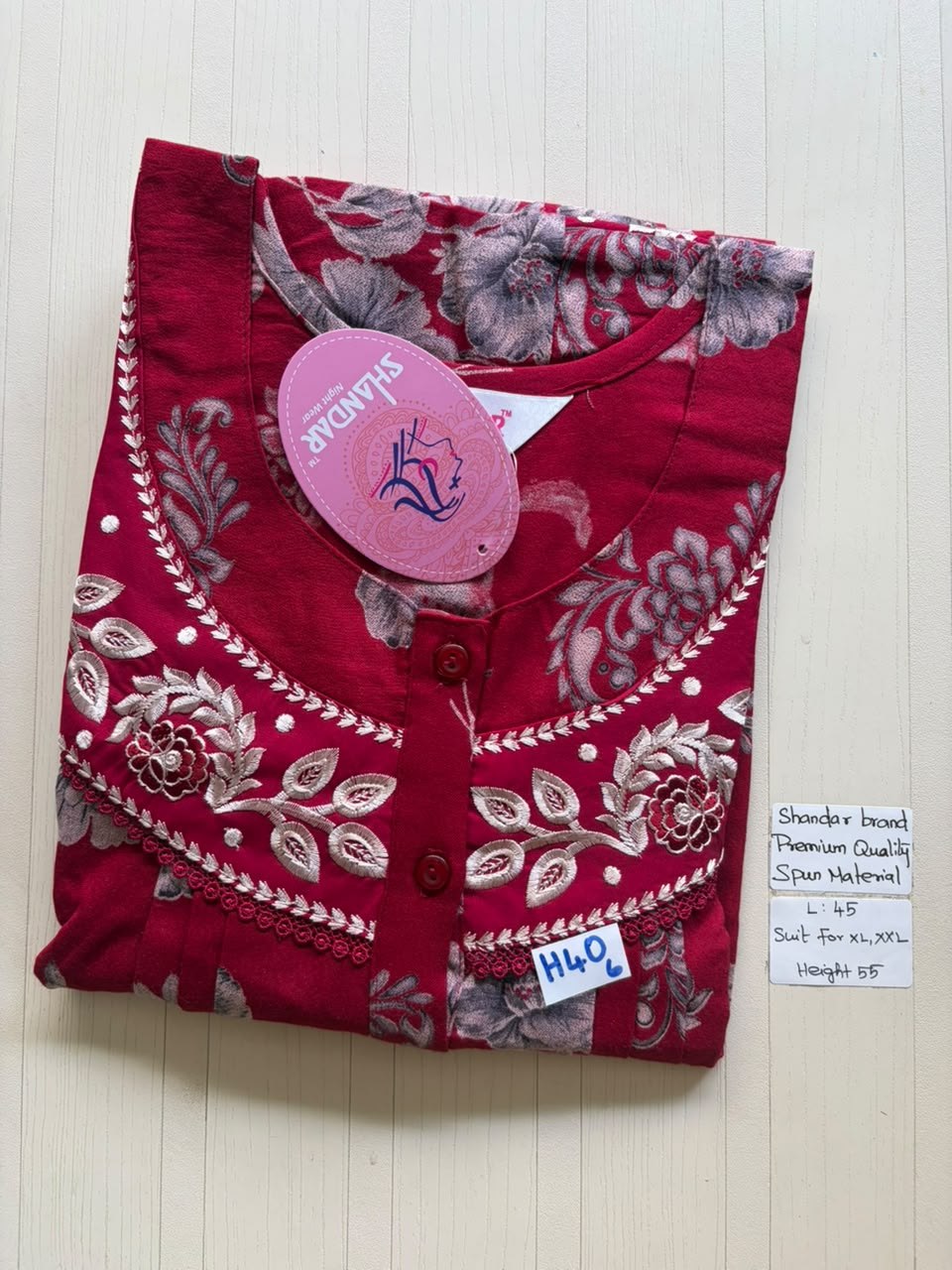 BS371 Shandar Spun nighty