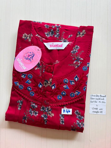 BSS 566 Shandar Spun nighty