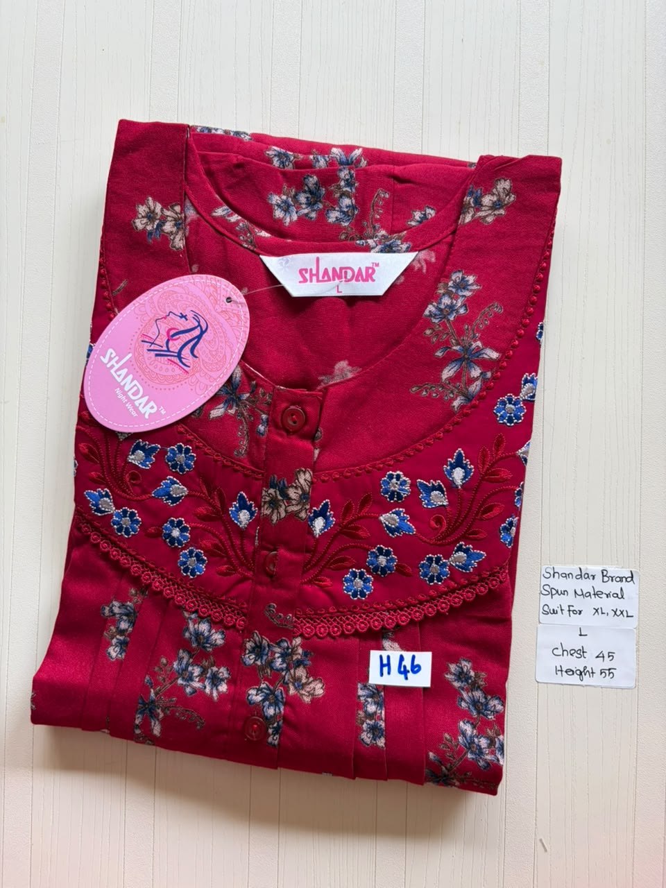 BSS 566 Shandar Spun nighty