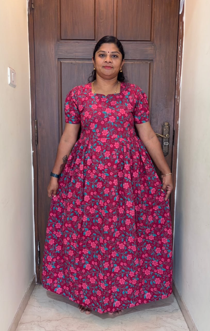 MFS 398 Peacock Maxi Frock YY1