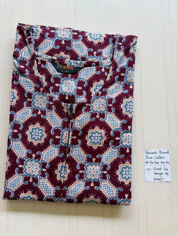 AASZ 101 Peacock Zip Nighty CPS