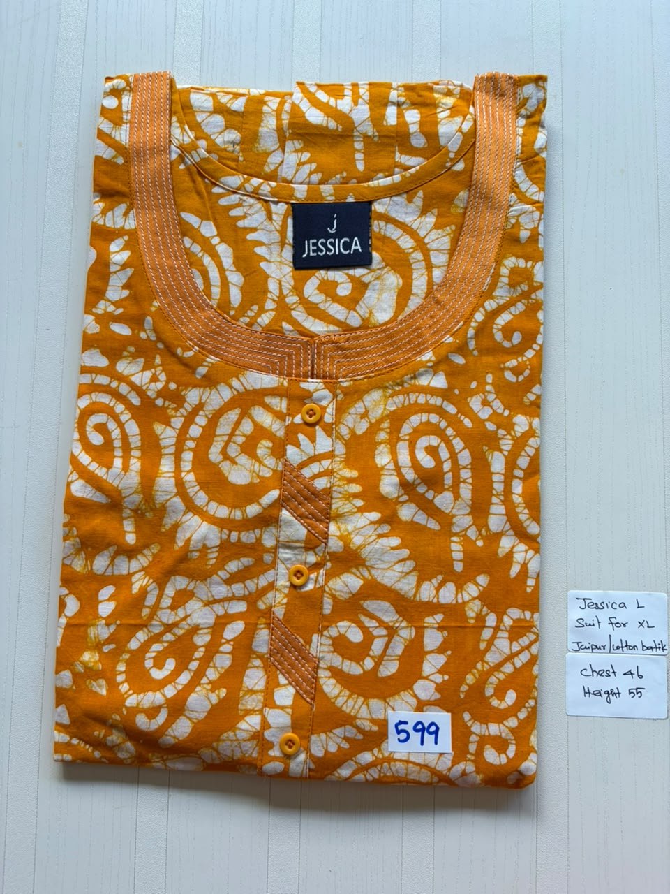 BJS 1041 Jessica VV AL Batik Nighty 550