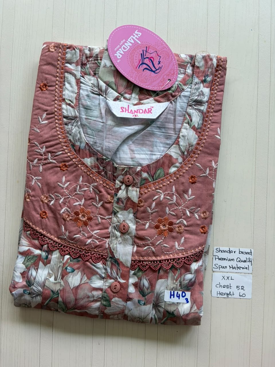DSS154 Height Shandar Spun Nighty