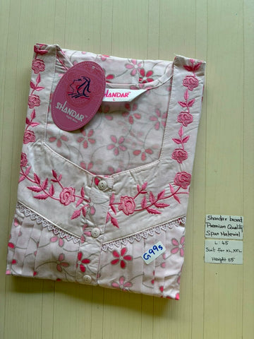 BS335 Shandar Spun nighty