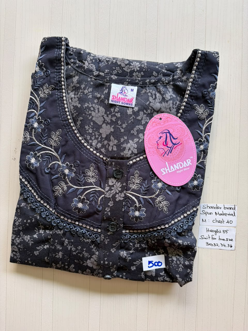 ASS 442 Shandar Spun nighty