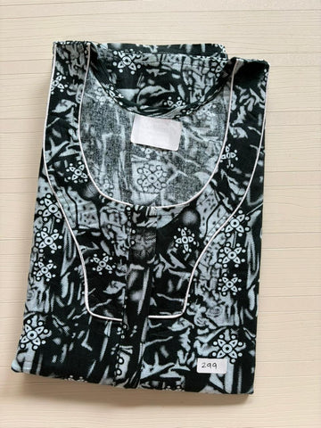 AASZ 148 Height Peacock Zip Nighty BP CPS