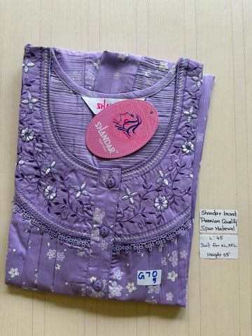 BS247 Shandar Spun nighty
