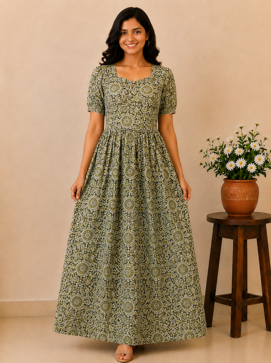 MFS 355 Peacock Height Maxi Frock YY1 YY2
