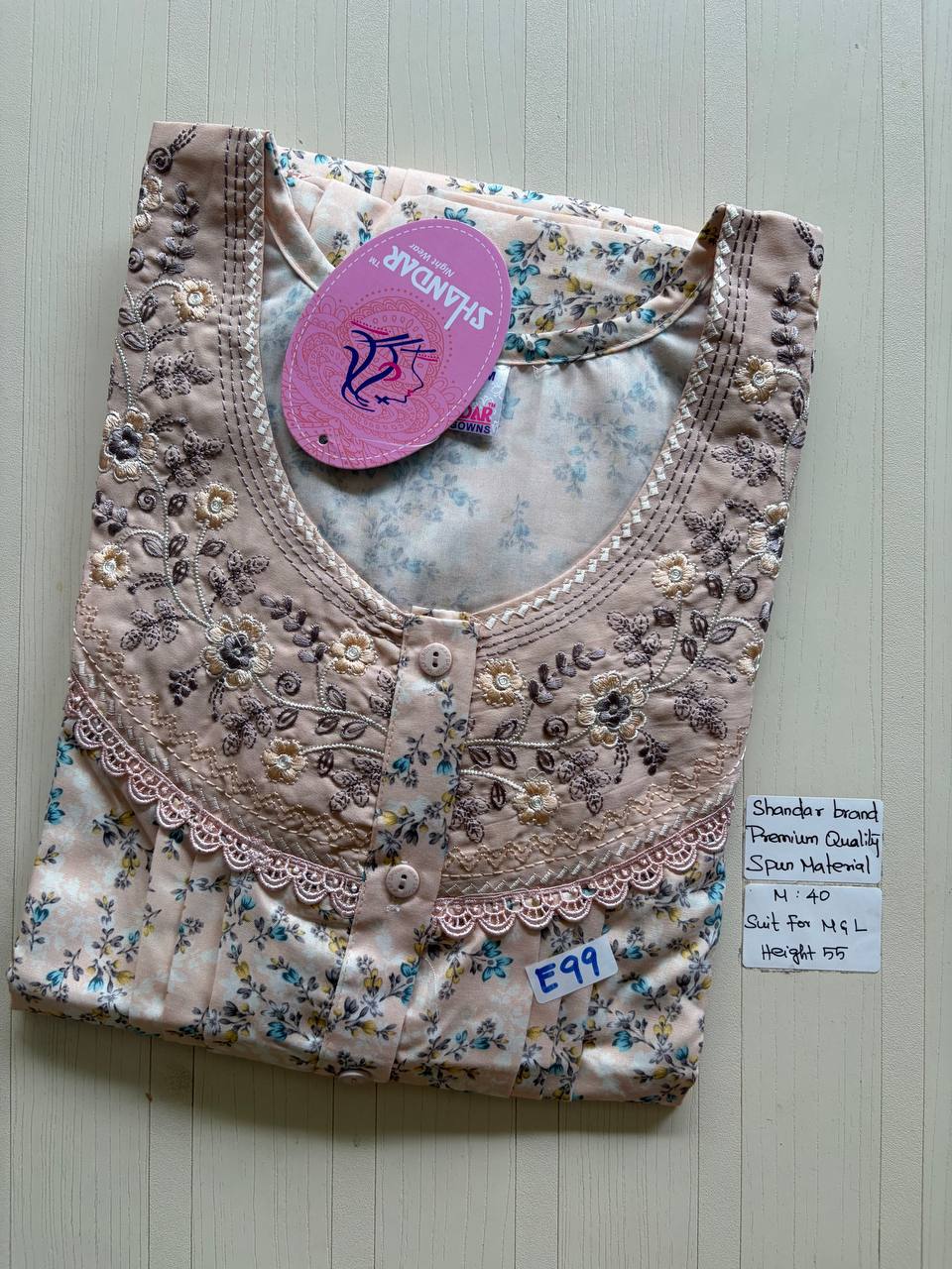ASS160 Shandar Spun nighty