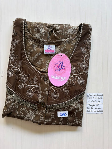 BSS 159 Shandar Spun nighty