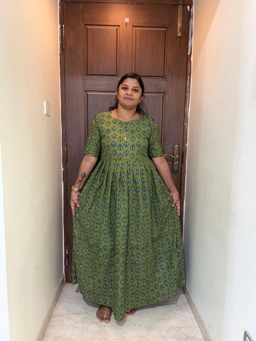MFS 475 Height Peacock maxi frock YY1