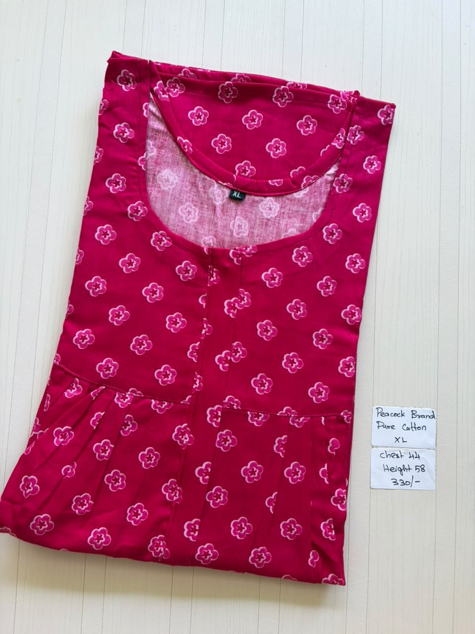 AASHP041 Peacock Pleats Zip Nighty HP BP