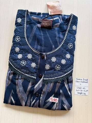 BJS 060 Jessica Pleats Spun Nighty 550