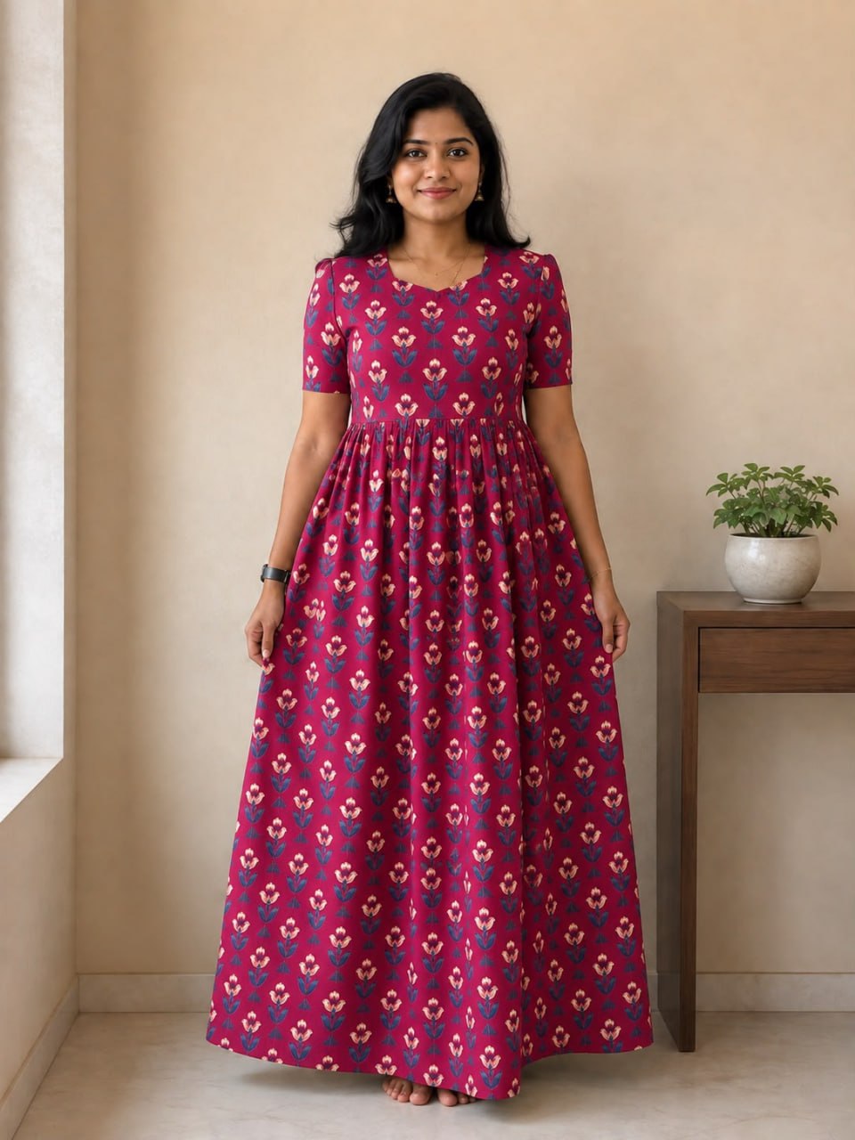 MFS 340 Peacock Maxi Frock YY1