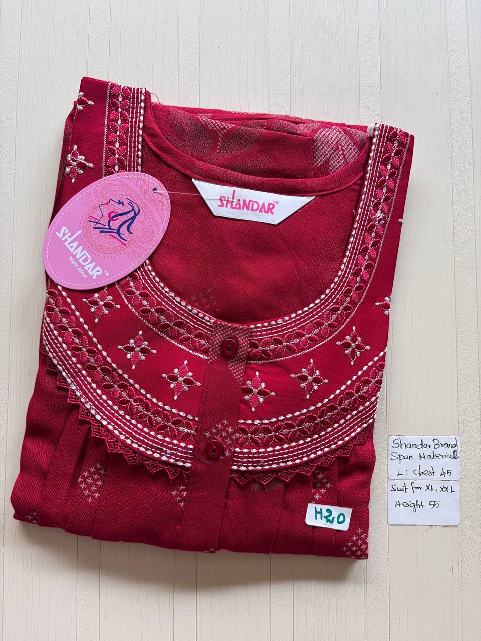 bss 343 Shandar Spun nighty