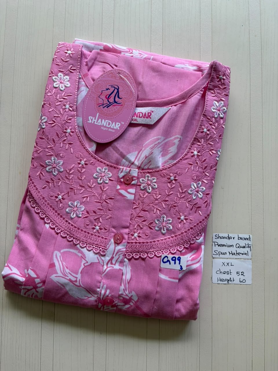 DSS099 Height Shandar Spun Nighty