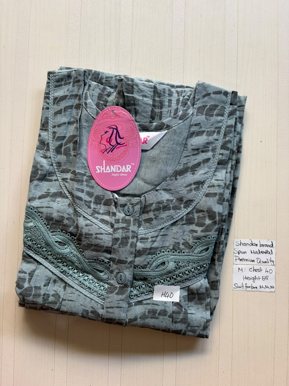 ASS 345 Shandar Spun nighty